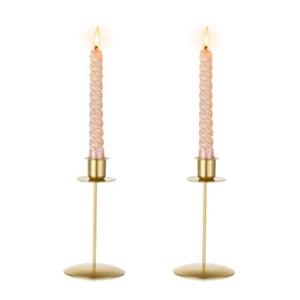 Elegantes Portavelas Cónicos de Metal Dorado Martillado, Juego de 4 Candelabros Altos para Centros de Mesa de Boda, Decoración del Hogar y Mesa de Comedor - Product Image 2