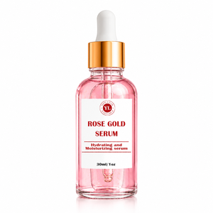 Suero Facial de Oro Rosa de 24K de Fabricante Externo con Esencia de Rosa, AHA y Vitamina C, Hidratante y Reafirmante para la Piel, OEM - Product Image 1