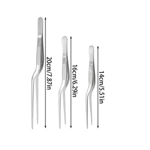 Pince à épiler de précision en forme de pistolet, ensemble de pinces chirurgicales avec pointes dentelées et poignée antidérapante pour l'élimination du cérumen - Product Image 3