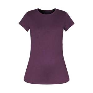 100% coton mélangé basique coupe ajustée T-Shirt col rond T-shirt surdimensionné filles T-shirt poids lourd OEM blanc uni solide t-shirts - Product Image 6