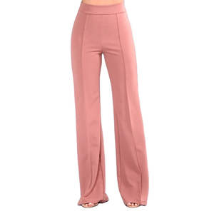 Pantalones de Vestir de Pierna Ancha para Mujer, Diseño Personalizado OEM ODM, Cintura Alta, Corte Holgado, Casuales, para Trabajo - Product Image 6