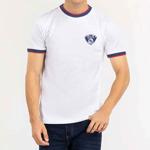 เสื้อยืดผู้ชายสีพื้น ทรงหลวม พิมพ์ลาย ผ้าฝ้าย 100% เสื้อยืดแขนสั้นสำหรับฤดูร้อน - Product Image 1