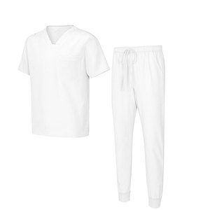 Ensemble de tenues médicales pour homme, blouses et pantalons de travail, col en V, deux poches, ensemble de blouses chirurgicales pour hommes, disponible - Product Image 5