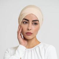 Sous-Hijab Personnalisé en Fibre de Bambou, Respirant, Séchage Rapide, Extensible, Bonnet Intérieur Sportif, Couverture Complète pour Femmes Musulmanes