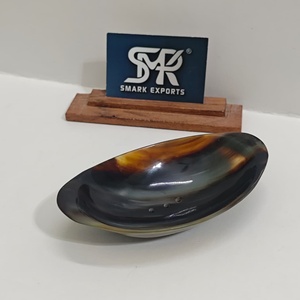 Porte-savon ovale en corne de buffle de qualité supérieure, fait main, poli, avec trous de drainage, accessoires de salle de bain de luxe, décoration intérieure - Product Image 6
