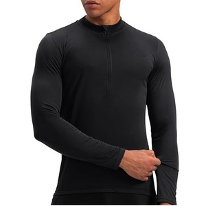 Maillot de motocross MX BMX Dirt Bike personnalisé à compression, manches longues, doux, séchage rapide, tout-terrain, course VTT, couleur noire - Product Image 1