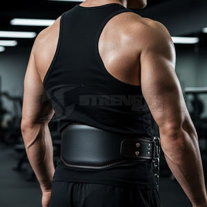 เข็มขัดยกน้ำหนักแบบมืออาชีพ ดีไซน์หนัง พร้อมโซ่ สำหรับออกกำลังกายในยิม เข็มขัดยกน้ำหนัก - Product Image 6