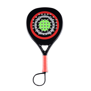 Raqueta de Pádel de Fibra de Carbono OEM de Marca Personalizada, con Logotipo Central, Protector de Bordes, Núcleo de EVA Suave Transparente 2026 - Product Image 1