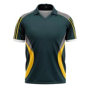 Meilleur Maillot de Cricket pour Homme Col en V Manches Courtes Sportif Respirant Écologique Toile Personnalisable T-Shirt d'Été pour Activités de Plein Air - Product Image 5