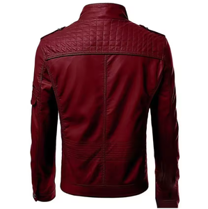 แจ็คเก็ตหนังผู้ชายคอลเลคชั่นใหม่ประจำฤดูใบไม้ร่วงและฤดูหนาว - Product Image 2