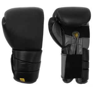 Gants de boxe MMA à lacets avec logo personnalisé, 12-16 oz, en cuir, pour entraînement au sac de frappe, pour adultes - Product Image 2