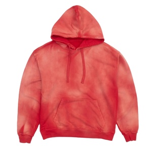 Sudadera con capucha de invierno unisex para hombre, de punto, 100% algodón, 500 g/m², de alto gramaje, con hombro caído, bordada, teñida anudada, personalizada de alta calidad - Product Image 1