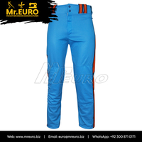 Pantalon de sport unisexe personnalisé 100% polyester coupe ajustée, rayures orange, séchage rapide, braguette zippée, antibactérien, imprimé par sublimation, poches