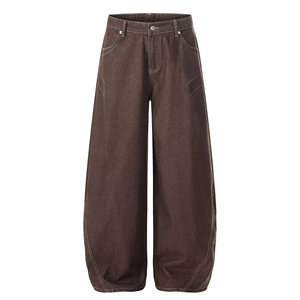 High Quality Men's Casual Loose <b>Straight</b> <b>Leg</b> <b>Trouser</b> Men’s <b>Cargo</b> Work Streetwear Wide <b>Leg</b> for Men - Product Image 3