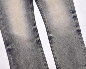 Jeans de Mezclilla Lavados Estilo Urbano para Hombre, Última Colección, Pantalones Holgados Casuales de Corte Recto, Estilo Hip Hop Urbano, Tallas Grandes - Product Image 4