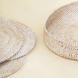 Oval Rattan Serving Placemat Handmade – Natural Woven Food & Coffee Placemat - Product Image 4