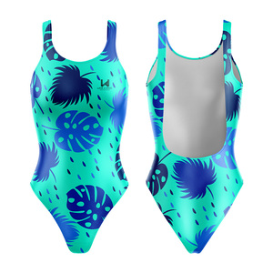 2026 Most Selling Ladies 1Piece V-Type Swimsuit for Summer Sports Solid Pattern Swim & Beachwear <b>Costumes</b> for Women and Girls - Product Image 1