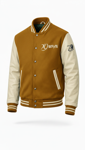 Manches en cuir pour le sport, broderies, patchs, style streetwear viral, style américain classique - Product Image 6