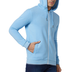Sweat-shirt à capuche personnalisé avec fermeture éclair intégrale, en coton, style streetwear, pour homme - Product Image 5