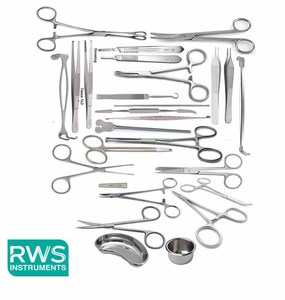 ชุดเครื่องมือหนีบผ่าตัดแผลสแตนเลสคุณภาพสูง RWS Instruments ได้รับการรับรองมาตรฐาน CE ระดับ II ISO13485 - Product Image 1