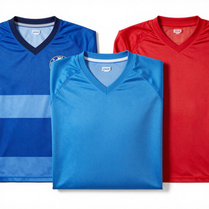 Camiseta de Entrenamiento de Fútbol para Hombre 2025, OEM, Manga Corta, Transpirable, Tela de Spandex/Poliéster, Logotipo Personalizado en la Parte Delantera - Product Image 5
