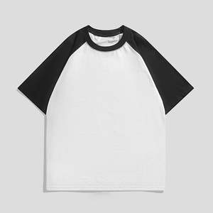 Camiseta de corte holgado y pesado para hombre, estilo boxy, personalizada, con corte y costura raglán - Product Image 5