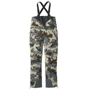 Pantalon de randonnée imperméable gris clair, pantalon technique d'extérieur pour homme, pantalon cargo camouflage extensible multi-poches - Product Image 1