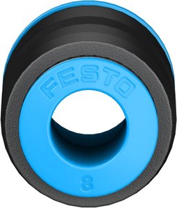 Nuevo Conector Neumático de Empuje Directo, Acoplador Recto de Plástico Negro/Azul, Accesorio Industrial para Tuberías de Aire, Diámetro Exterior 10mm/8mm - Product Image 5