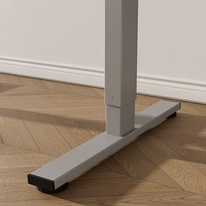 Electric Home Office Computer Workstation Adjustable Height Standing <b>Desk</b> with Two-Piece 55 X Tabletop Sit Stand <b>Desk</b> - Product Image 5