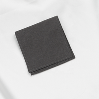 Pochette à bijoux avec rabat en tissu suédé et microfibre avec logo personnalisé Petit conteneur de stockage de cadeaux imprimé