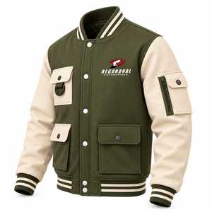 Chaquetas varsity para hombre con forro suave y estilo moderno para uso diario, ideales para la moda urbana. - Product Image 3