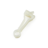 Clip de câble en plastique Essentra, pince de câble en nylon naturel FCLC/FCLCS, clip de boucle de câble plat