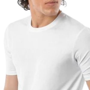 <b>Man</b> <b>White</b> Crew Neck T <b>Shirt</b> <b>Short</b> <b>Sleeve</b> Slim Fit Casual Sportswear Top Custom Logo Athletic Gym <b>Shirt</b> Manufacturer - Product Image 2