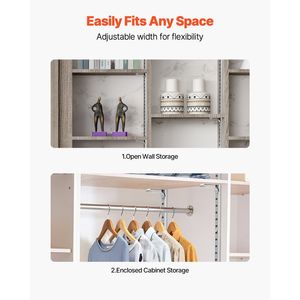 6 gói 36.3-inch thép có thể điều chỉnh kệ theo dõi treo tường <span class=keywords><strong>pilaster</strong></span> cho hiệu quả giải pháp lưu trữ - Product Image 4