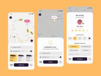 Application mobile de réservation de taxi avec suivi en temps réel, paiements sécurisés, estimations des tarifs, détails du conducteur et programmation pratique des trajets.