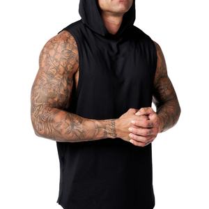 Mens Fitness Clothing Breathable Bamboo Athletic Activewear Gym Sports Running Tank Tops Blank <b>Workout</b> Men Sleeveless <b>Hoodies</b> - Product Image 4