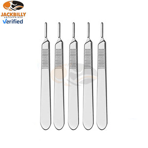 ด้ามมีดผ่าตัดสเตนเลสสตีลเกรดพรีเมียม ใบมีดผ่าตัดปลอดเชื้อแบบใช้แล้วทิ้ง ด้ามจับแบบใช้ซ้ำได้ - Product Image 2