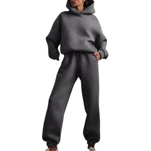 Conjuntos Deportivos Personalizados Unisex para Mujer, Sudadera con Capucha y Pantalones Deportivos de 500 g/m², Conjunto de Dos Piezas, Ropa Femenina 2026 - Product Image 5