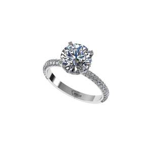 แหวนเพชรทรงกลมเพาะเลี้ยงในห้องปฏิบัติการ ลดราคาพิเศษ เงินแท้ 925 ทอง 9K 14K 18K สำหรับผู้หญิง เหมาะสำหรับเป็นแหวนหมั้นและเครื่องประดับชั้นดี - Product Image 5