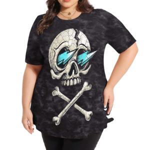 T-shirt décontracté épais et surdimensionné pour femmes avec logo personnalisé Tops d'été respirants pour filles - Product Image 1