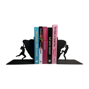 Wholesale Handmade Aluminium Bookends Set, Decorative Metal Bookshelf <b>Book</b> <b>Holder</b> <b>Stand</b> for Home Decor, - Product Image 4