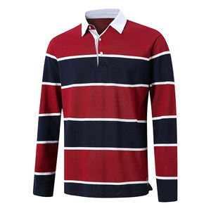 Camiseta de Rugby Orgánica Personalizada con Logotipo Xb 2026, Camiseta Polo de Rugby Vintage de Manga Larga para Hombre - Product Image 3