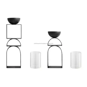 Porte-bougie décoratif haut de gamme pour la décoration de la maison de luxe, support à bougie décoratif moderne pour la décoration du salon d'un appartement Zahid - Product Image 4