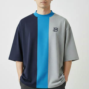 เสื้อยืดโอเวอร์ไซส์ทรงบ็อกซี่สำหรับผู้ชาย ผ้าคอตตอนหนานุ่ม สไตล์สตรีทแวร์ลำลอง ไอเทมสำคัญสำหรับลุคประจำวัน - Product Image 1