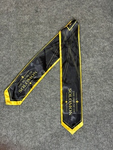 Black Satin Graduation Stole Custom Embroidery Honor Sash Unisex Scarf <b>for</b> School Ceremony - Product Image 1