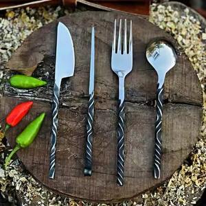 High Quality Kitchen Dining <b>Flatware</b> Stainless Steel Cutlery Set Perfect for Durable Use and Style - Product Image 2