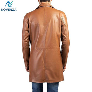 Manteau Trench Élégant Réversible en Cuir Véritable pour Homme, Doublure Chaude Hiver, Vêtement d'Extérieur Sur Mesure pour le Voyage et le Style Quotidien - Product Image 5