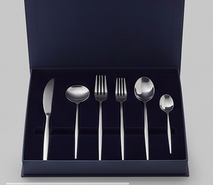 Minimalist Stainless Steel Flatware <b>Set</b> High Mirror Polish Dishwasher Safe Wedding Dinnerware Cutlery For Elegant <b>Dining</b> - Product Image 6