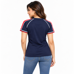 Camisetas de cuello en V de calidad premium para mujer, estilo básico y versátil, comodidad durante todo el día con un look moderno y duradero. - Product Image 2