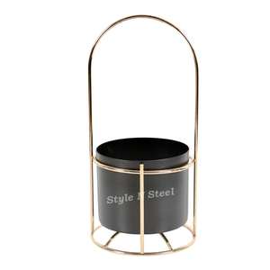 Iron Powder Coated Durable Multi-Purpose Classic & Modern Design Indoor/Outdoor Floor Planter - Product Image 1